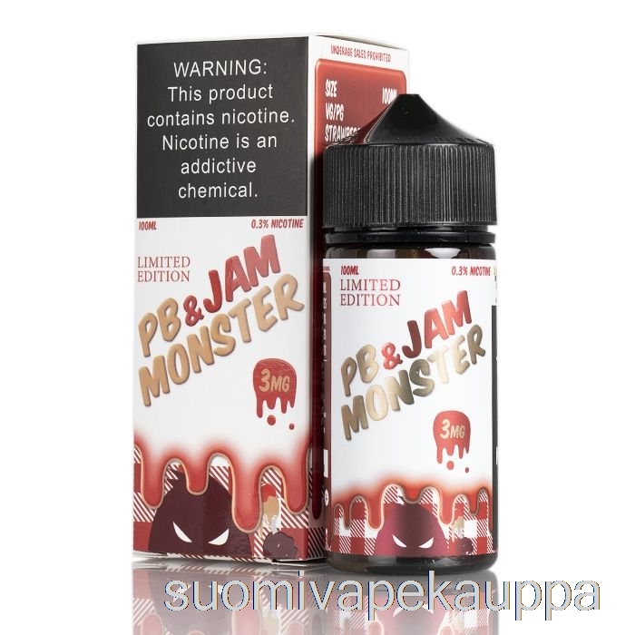 Vape Kauppa Mansikka - Pb Ja Hillomonsteri - 100ml 0mg